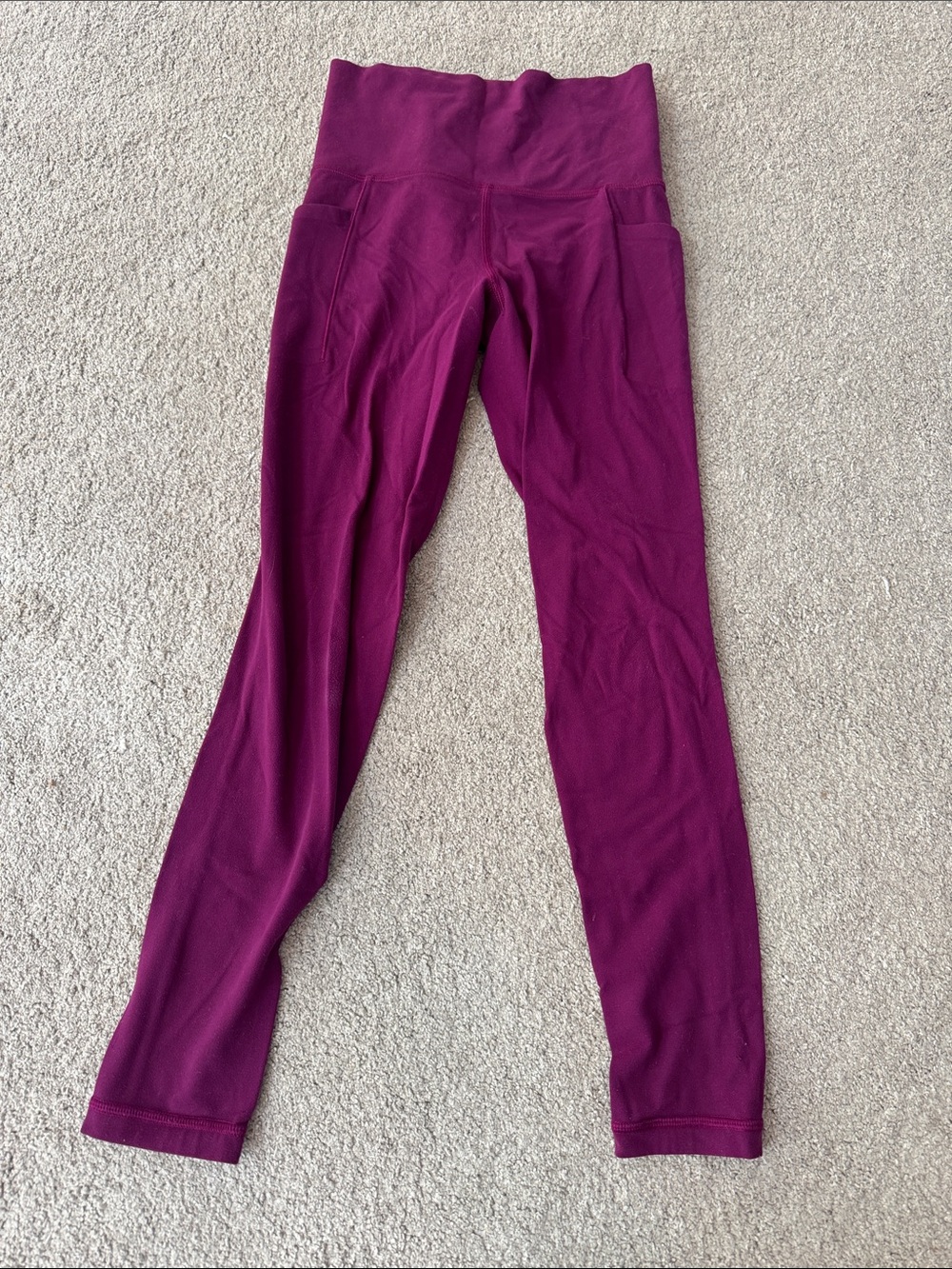 Athleta Salutation 7/8 Tight in Berry Plum